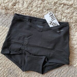 Organic Basics Women's Black Boyshorts underwear